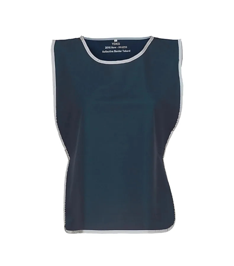 Hi vis reflective border tabard (HVJ259) Navy