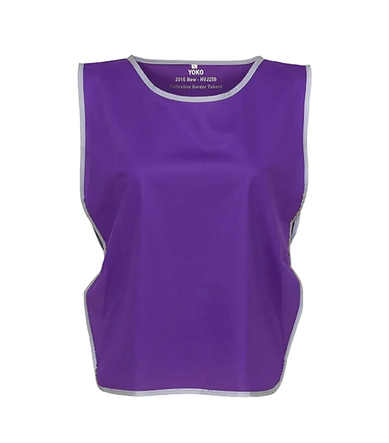 Hi vis reflective border tabard (HVJ259) Purple
