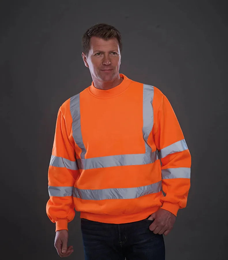Hi vis sweatshirt (HVJ510) Yellow