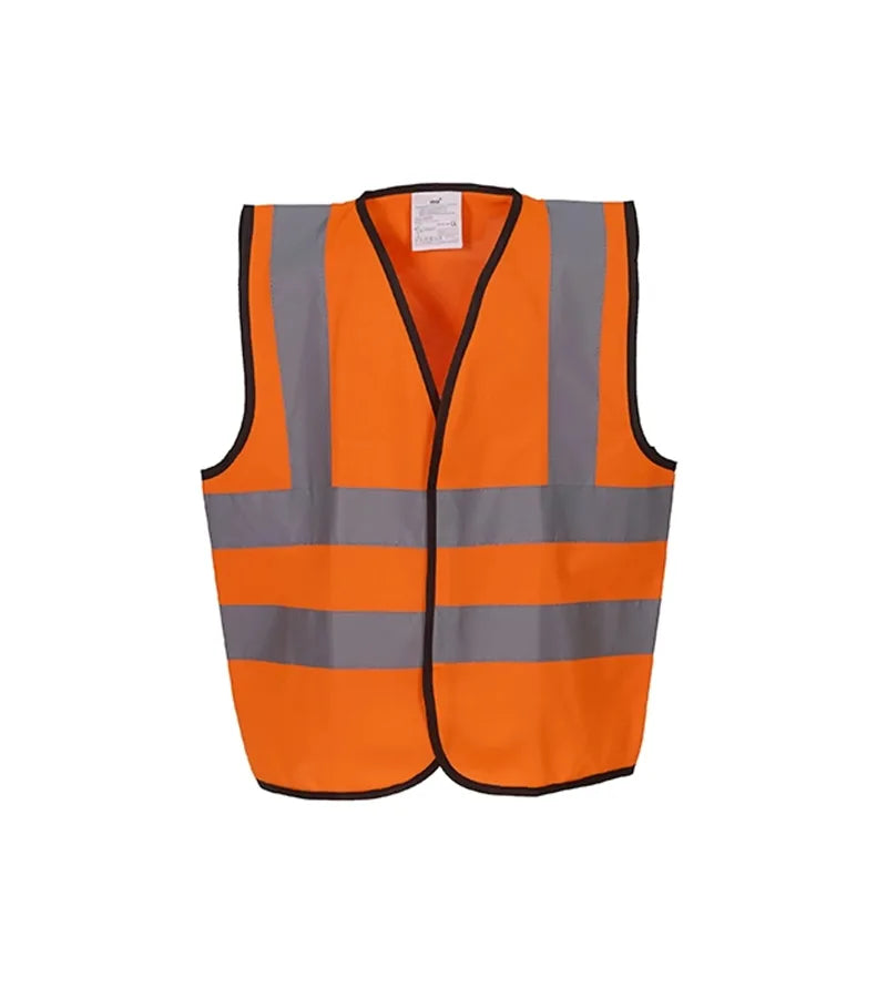 Kids hi vis 2 b&b waistcoat Orange