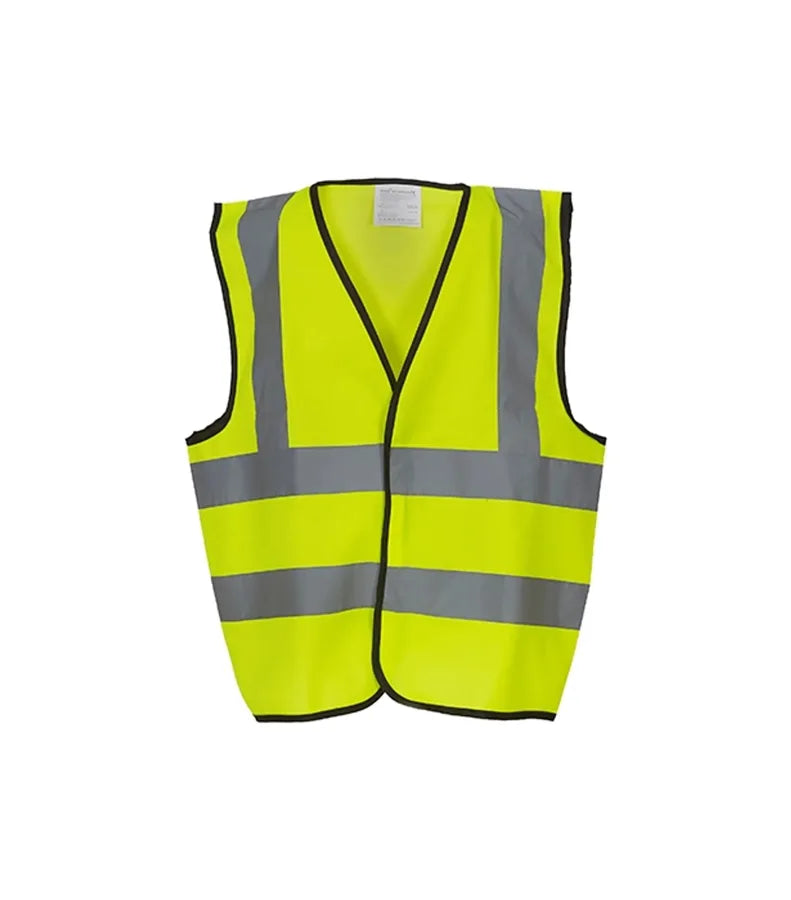 Kids hi vis 2 b&b waistcoat Yellow