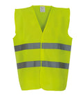 Hi vis 2 band waistcoat (HVW102) HiVisYellow