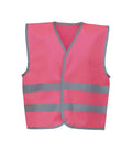 Hi vis reflective border kids waistcoat (HVW102CH) FluoPink