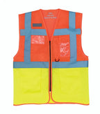 Hi vis top cool open mesh executive waistcoat Orange/Yellow