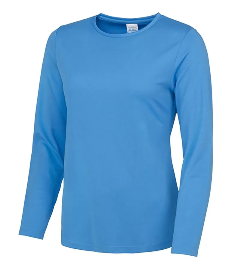 Women's Long Sleeve Cool T SapphireBlue