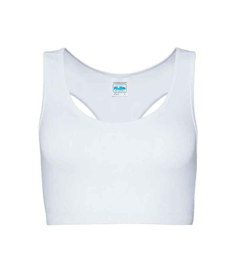 Women's Cool Sports Crop Top ArcticWhite