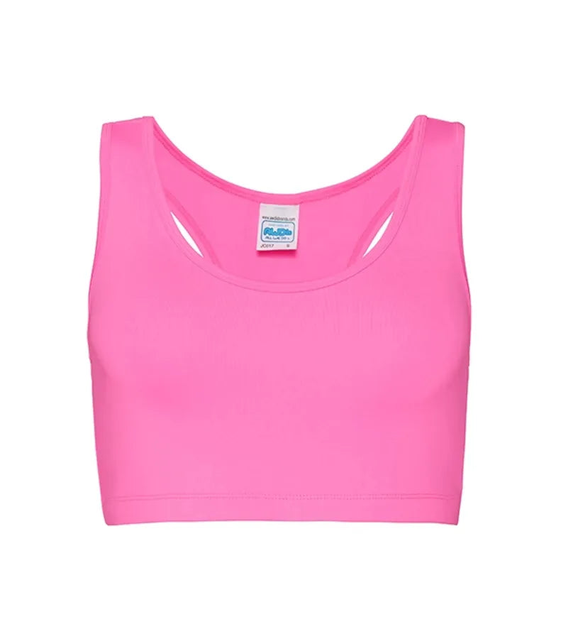 Women's Cool Sports Crop Top ElectricPink