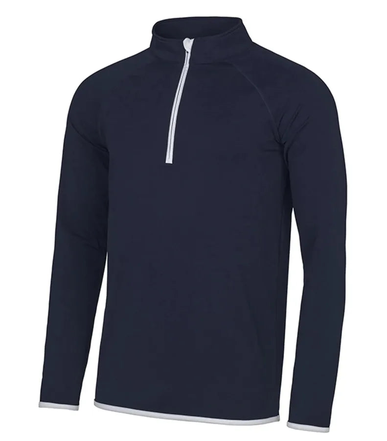 Men's Cool 1/2 Zip Sweat FrenchNavy/Arctic/White