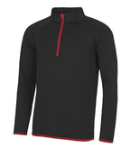 Men's Cool 1/2 Zip Sweat JetBlack/FireRed