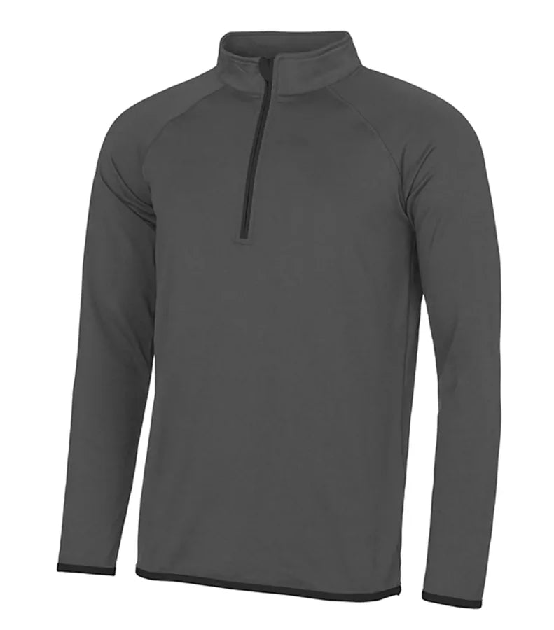 Men's Cool 1/2 Zip Sweat Charcoal/JetBlack