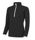 Women's Cool 1/2 Zip Sweat JetBlack/ArcticWhite