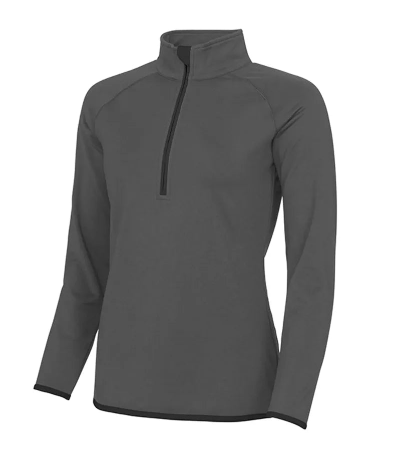 Women's Cool 1/2 Zip Sweat Charcoal/JetBlack