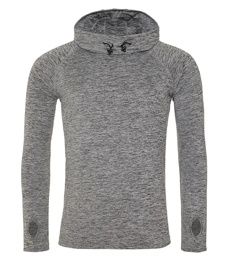 Men's Cool Cowl Neck Top GreyMelange