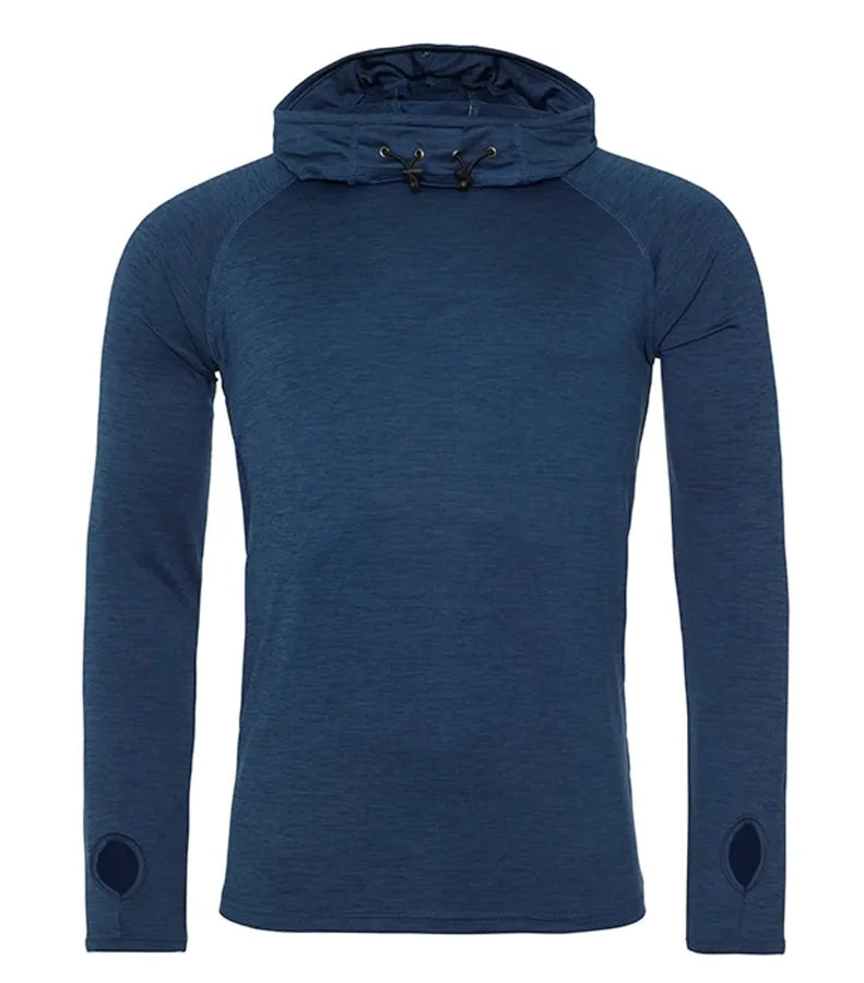 Men's Cool Cowl Neck Top NavyMelange