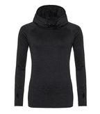 Women's Cool Cowl Neck Top BlackSlateMelange