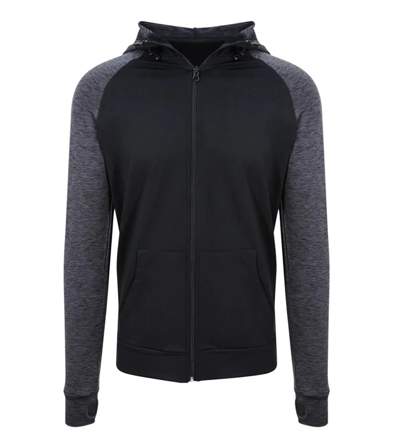 Men's Cool Contrast Zoodie Black/BlackSlateMelange