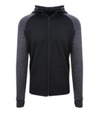 Men's Cool Contrast Zoodie Black/BlackSlateMelange