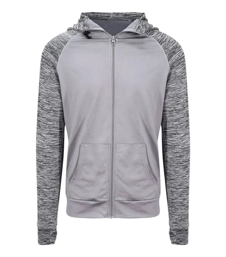 Men's Cool Contrast Zoodie Grey/GreyMelange