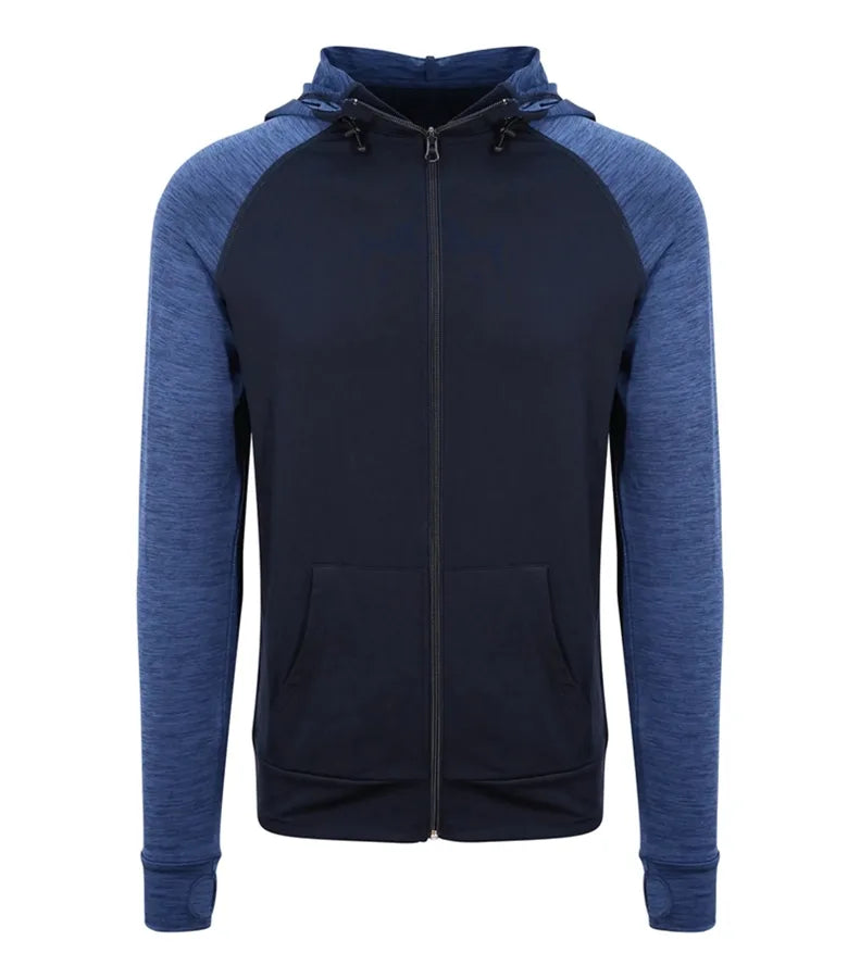 Men's Cool Contrast Zoodie Navy/NavyMelange