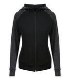 Women's Cool Contrast Zoodie Black/BlackSlateMelange