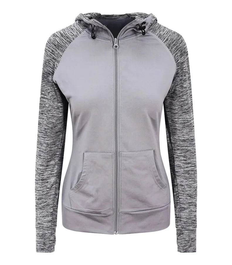 Women's Cool Contrast Zoodie Grey/GreyMelange