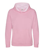 Kids Varsity Hoodie BabyPink/ArcticWhite