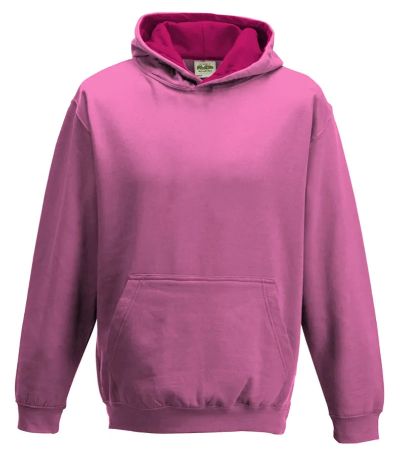 Kids Varsity Hoodie CandflossPink/HotPink
