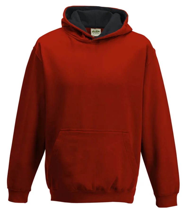 Kids Varsity Hoodie FireRed/JetBlack