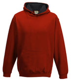 Kids Varsity Hoodie FireRed/JetBlack