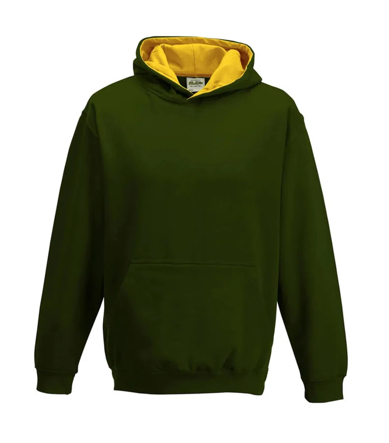 Kids Varsity Hoodie ForestGreen/Gold
