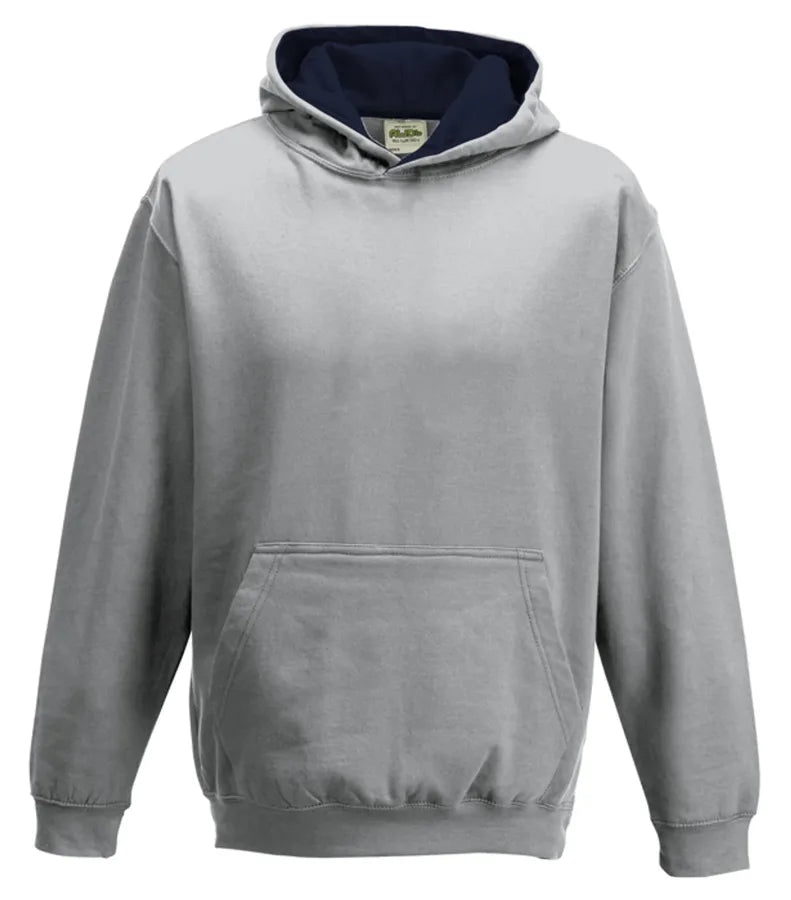 Kids Varsity Hoodie HeatherGrey/FrenchNavy