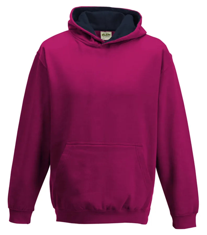 Kids Varsity Hoodie HotPink/FrenchNavy