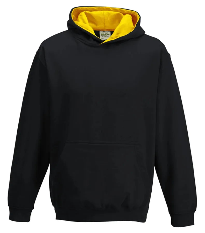 Kids Varsity Hoodie JetBlack/Gold