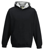 Kids Varsity Hoodie JetBlack/HeatherGrey