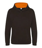 Kids Varsity Hoodie JetBlack/OrangeCrush