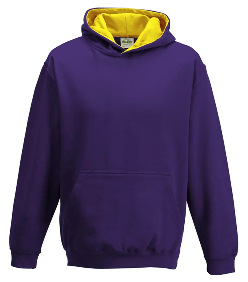 Kids Varsity Hoodie Purple/SunYellow