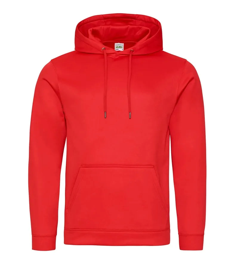Sports Polyester Hoodie FireRed