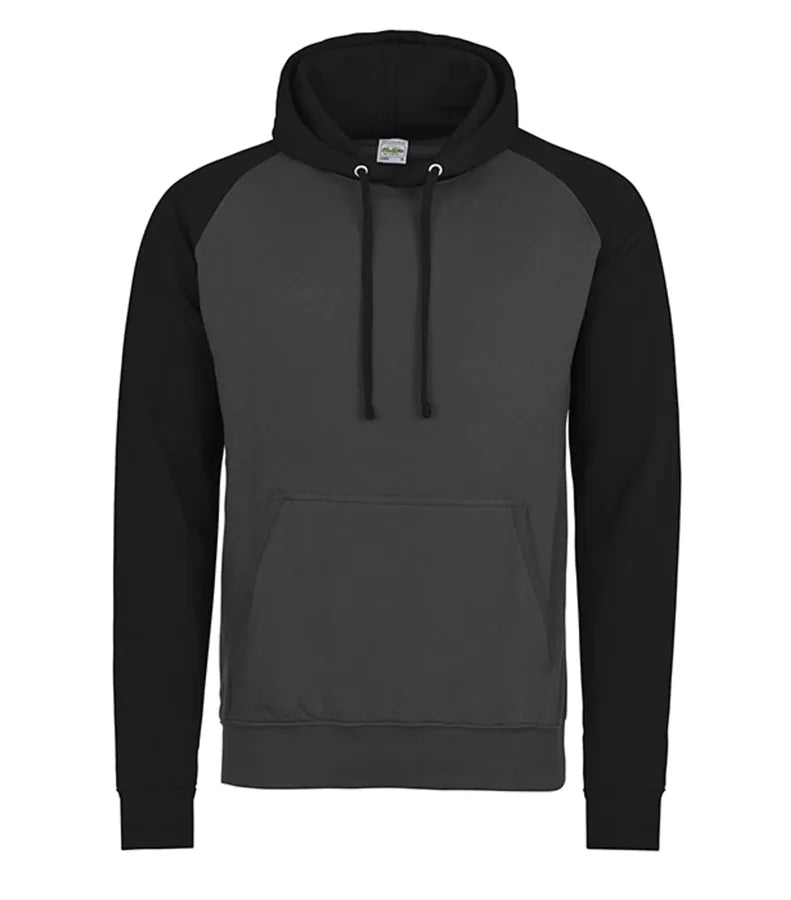 Baseball Hoodie Charcoal/JetBlack