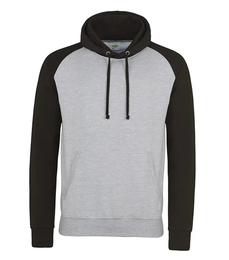 Baseball Hoodie HeatherGrey/JetBlack