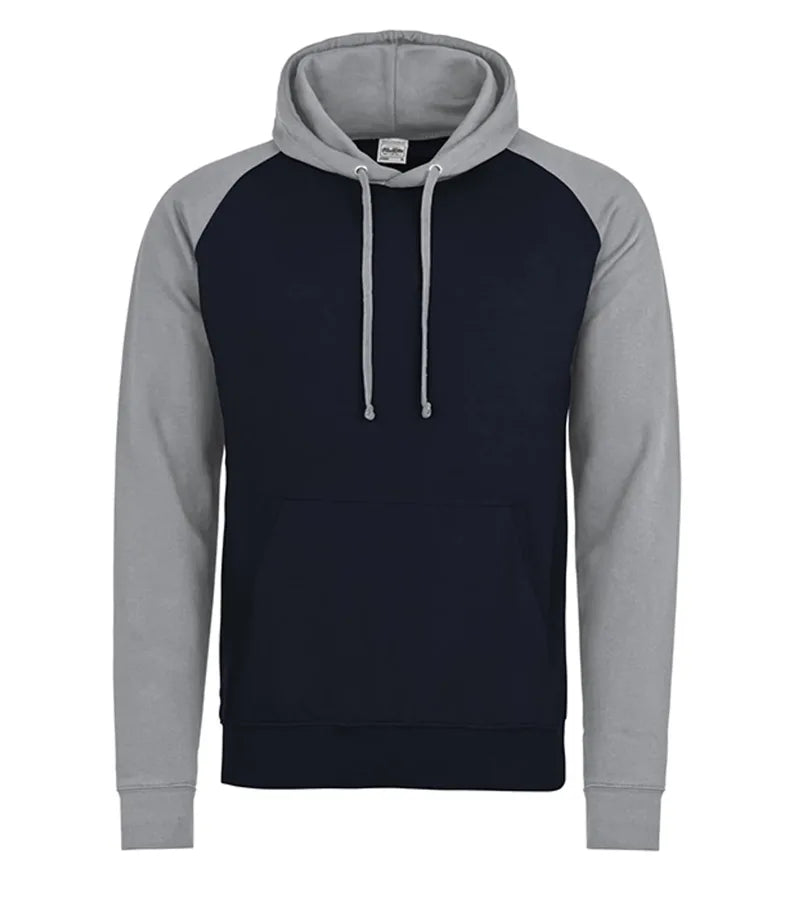 Baseball Hoodie OxfordNavy/HeatherGrey