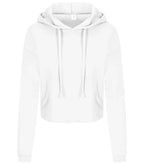 Women's Cropped Hoodie ArcticWhite