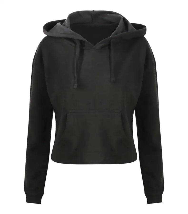 Women's Cropped Hoodie JetBlack
