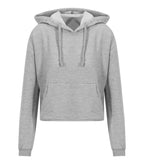 Women's Cropped Hoodie HeatherGrey