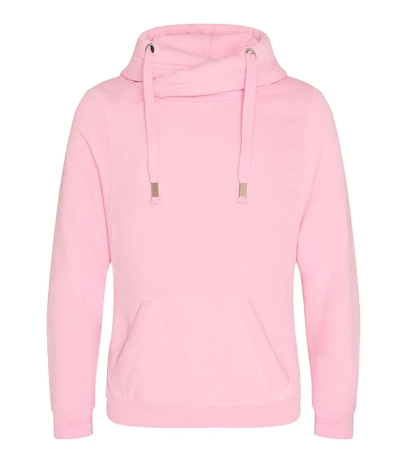 Cross Neck Hoodie BabyPink