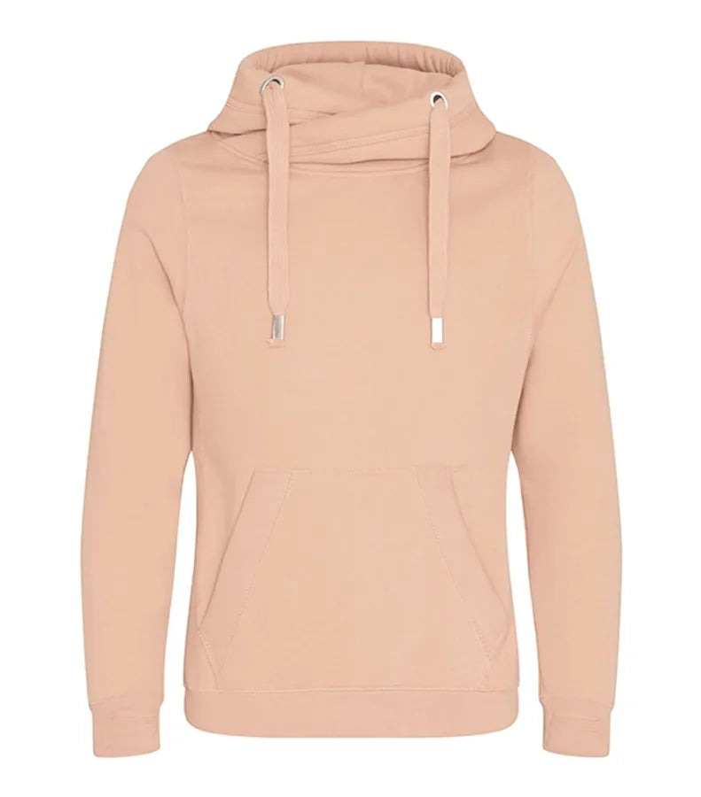 Cross Neck Hoodie Nude