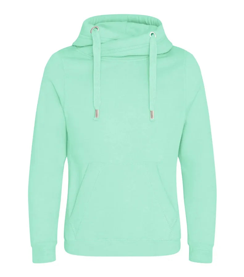Cross Neck Hoodie Peppermint