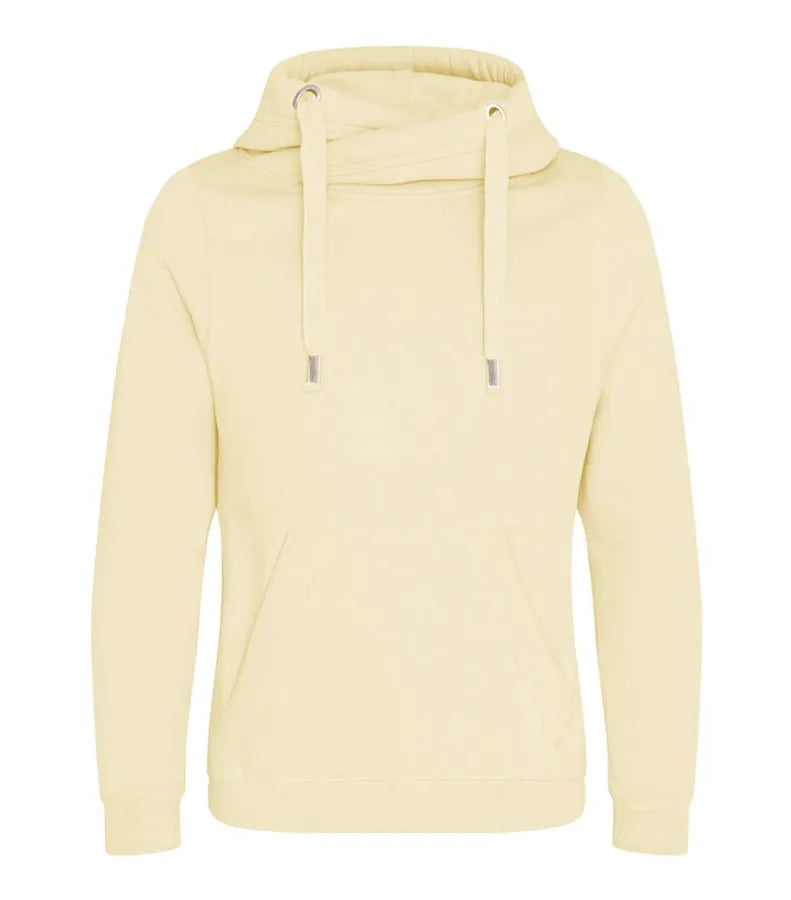 Cross Neck Hoodie VanillaMIlkshake