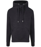 Cross Neck Hoodie BlackSmoke