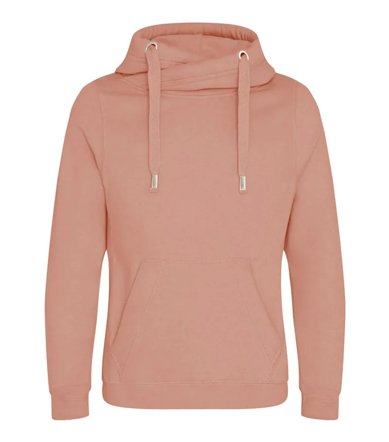 Cross Neck Hoodie DustyPink