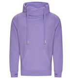 Cross Neck Hoodie DigitalLavender